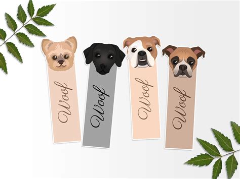 Free Printable Dog Bookmarks